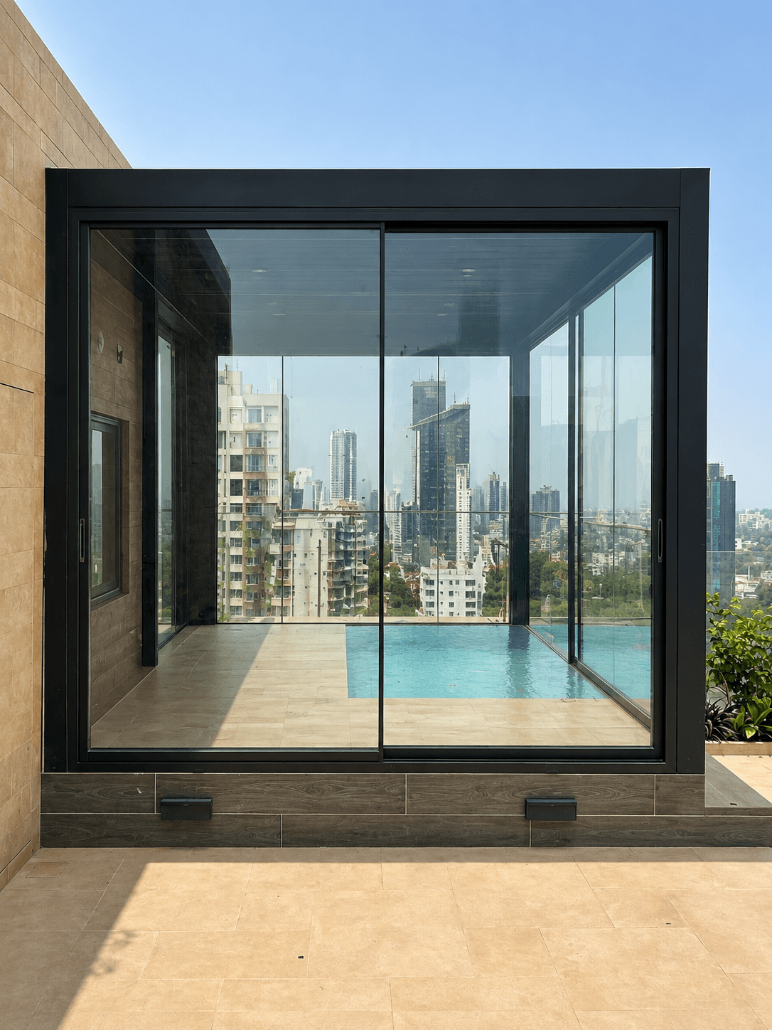 Ultra-Slim Gazebo Residence — Arislim Minimal System for Gazebo installation in South Mumbai